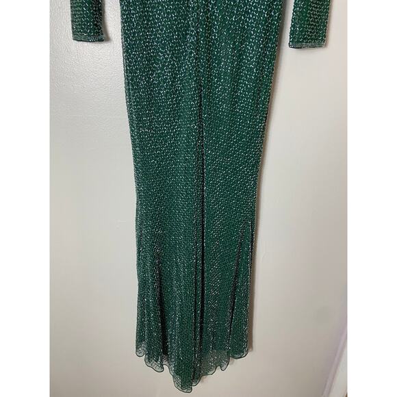 NWT MAC DUGGAL DRESS GOWN 6 GREEN MOTHER OF THE BRIDE EVENING HOLIDAYS FORMAL - Picture 11 of 16